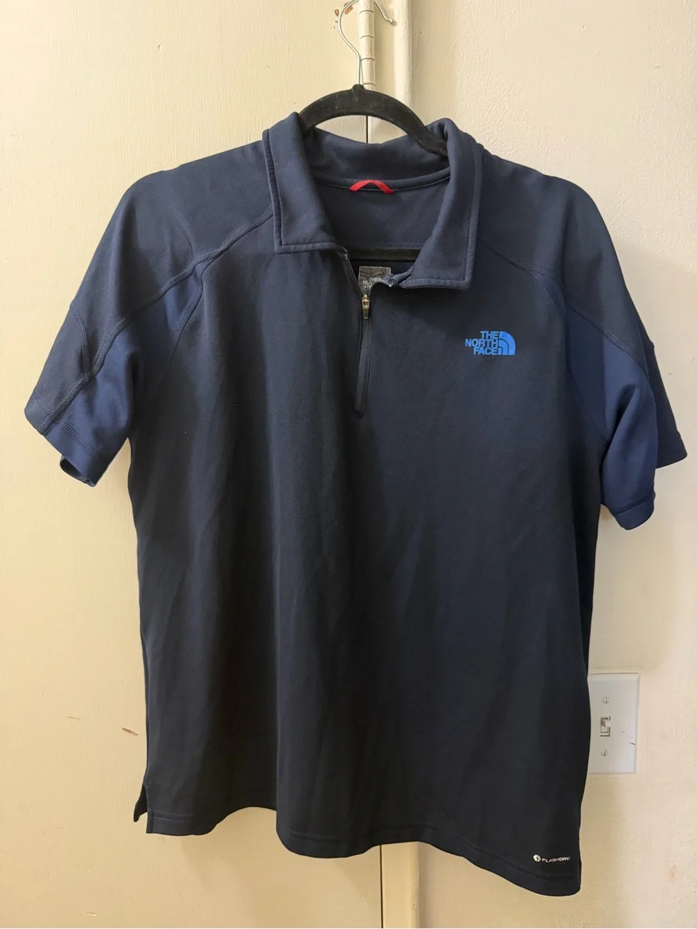 The North Face Men's Short-Sleeve Half-Zip Polo - Navy Large